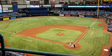 Image of Tampa Bay Rays In Anaheim