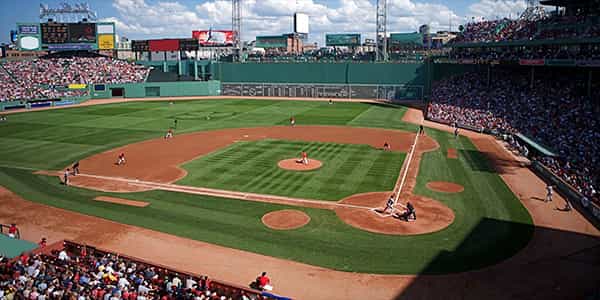 Image of Boston Red Sox In Cleveland