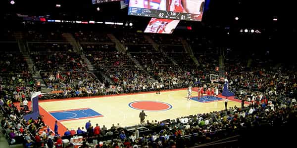 Image of Detroit Pistons In Brooklyn